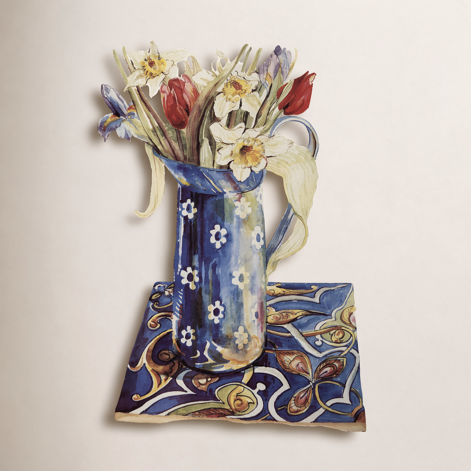 Tulips by Thewsey Joan, White, 33" H x 23" W x 1" D
