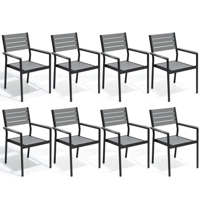 Aluminum Stackable Outdoor Dining Armchair
