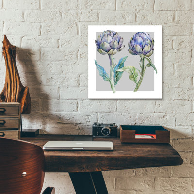  «Artichokes» par Svetlana Aleynikova, art mural en verre acrylique, 12 po x 12 po