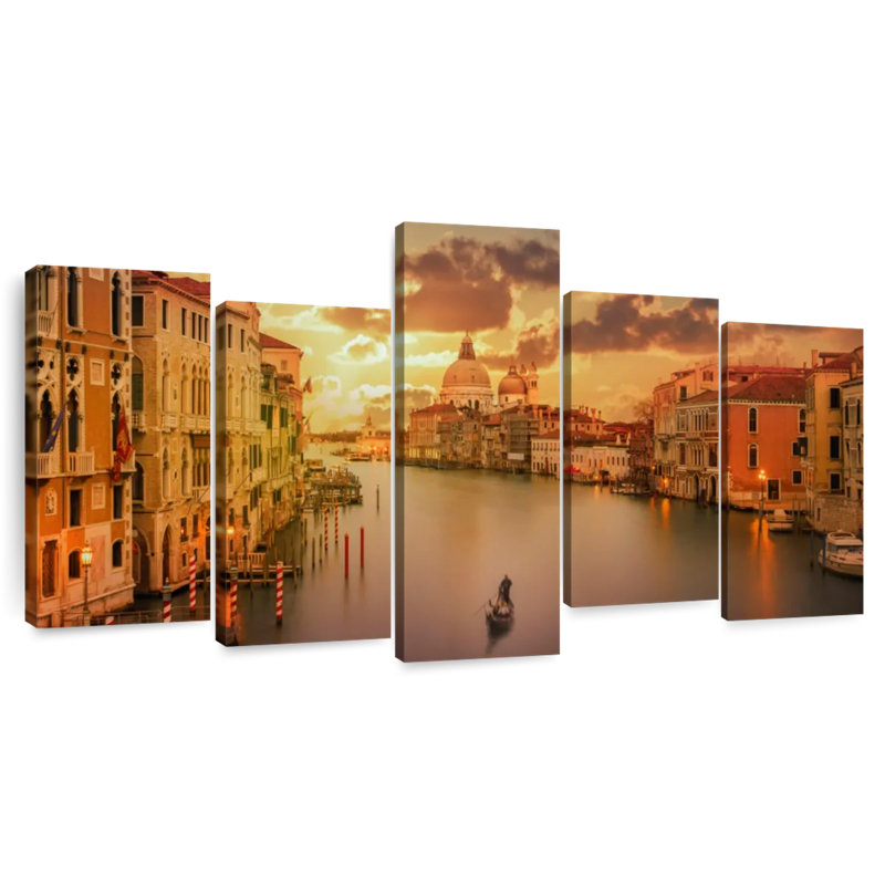 Senne Sunset In Venice, 24" H x 49" W