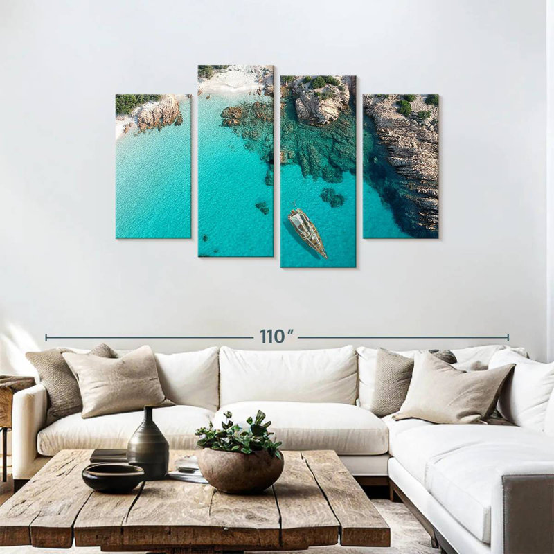 Mer Gillard en Sardaigne, H 48 po x l 75 po