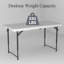 Table pliante réglable en plastique 3 positions 48 po