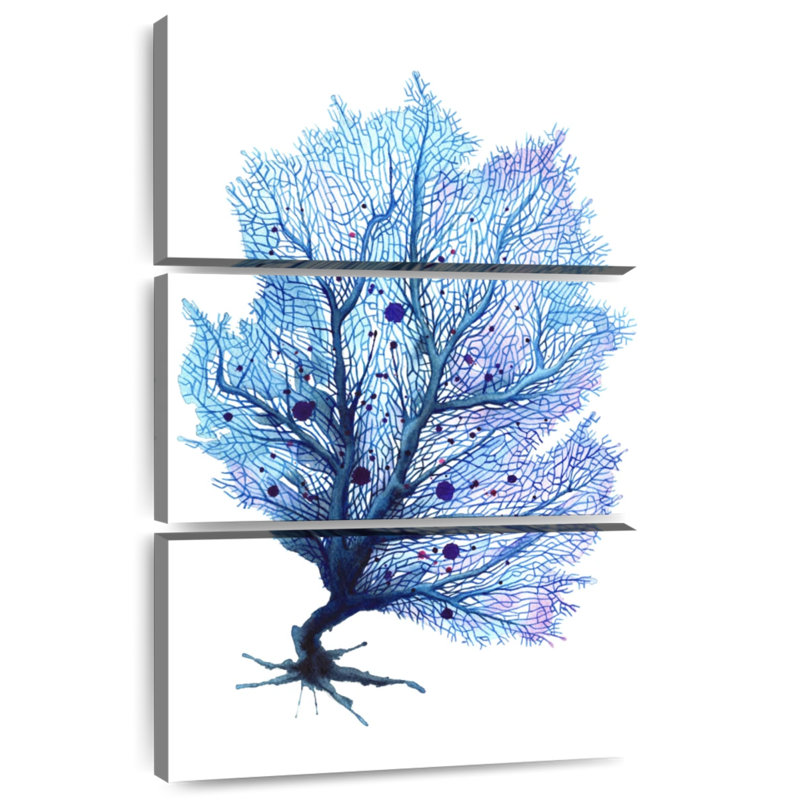 Brampt Fan Coral Blue, 38" H x 24" W