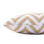 Coussin lombaire extérieur ivoire en zigzag