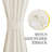 Door Curtain for French Door, Thick Linen Blended Light Filtering Solid Rod Pocket Window Cover for Glass Patio, 1 PC-1966818651-1966818653