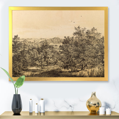 Nature of South America, vieille image - peinture sur toile