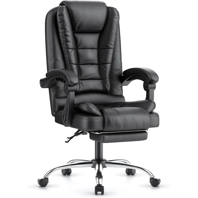 Executive Chair, Faux Leather Black