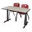Neyland Cain T-Base Training Seminar Table & 2 M Stack Chairs-32520320-32520322-32520327