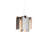 Salix 1 - Light Walnut/Aluminum LED Unique/Statement Pendant-34338670