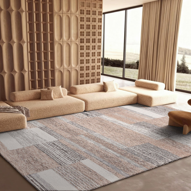 Tapis géométrique tissé à la main Wyly, Rectangle 8 pi x 10 pi