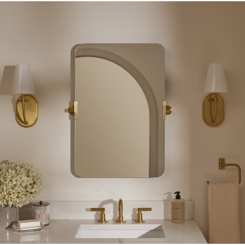 Castia By Studio McGee 20 in. X 30 in. Rectangular Mirror, Matte Black