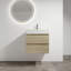 Meuble-lavabo mural 24 po avec lavabo en résine, 2 tiroirs à fermeture en douceur, ensemble Kd-641091793-641091799