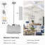 Luminaire moderne en cristal de style lustre moderne en cristal, solide et durable