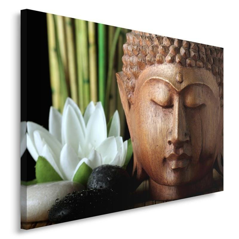 Buddha Zen Orient' - Wrapped Canvas Print, 80cm H x 120cm W