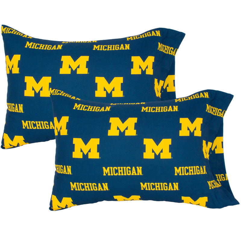 NCAA Polyester - Set of 2, Standard Pillowcase