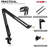5 Core Microphone Stand Suspension Desk Scissor Boom Arm 16" Shock Mount Pop Filter
