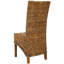 Chaise d'appoint en rotin noyer clair
