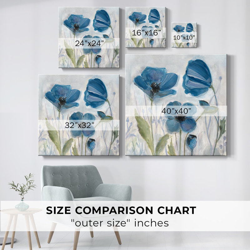 «Poppy Dance», toile tendue I-Gallery, H 16 po x l 16 po x P 1,5 po