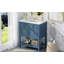 Ensemble de meuble-lavabo simple 30 po avec 5 tiroirs, ensemble de meuble-lavabo autoportant avec cadre en bois massif 30 po-117021211