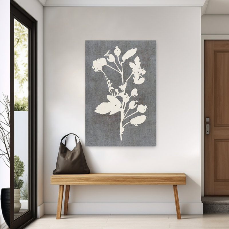 Art contemporain fleur contemporaine, H 60 po x l 40 po
