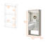 Armoire à pharmacie rectangulaire avec miroir Burlington-1720426455
