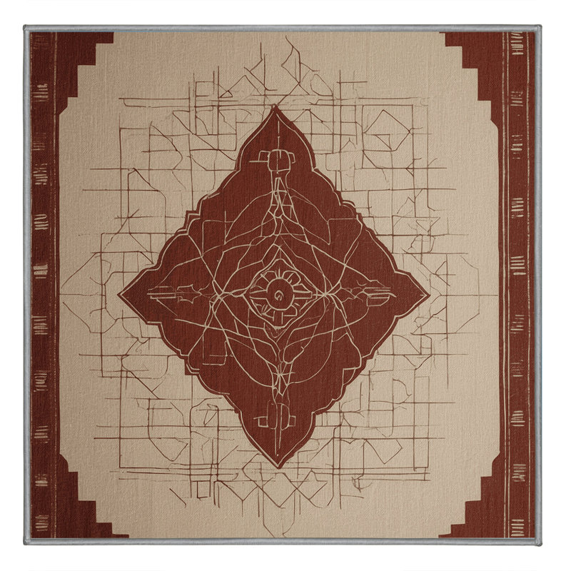 Infinite Boundaries Rug, Square 4'