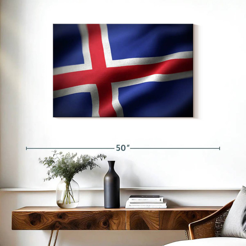 Drapeau de l'Islande, H 24 po x l 36 po