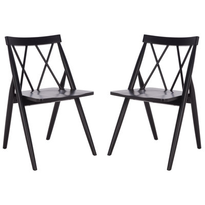 Gayle Solid Wood Cross Back Dining Chairs