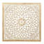 Décoration murale sculptée à la main en bois clair brun clair avec motif mandala-1278176160