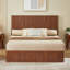 Structure de lit avec rangement relevable, lit en bois pour chambre à coucher-445618365