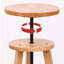 Tabouret de bar industriel et pivotant