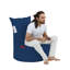Premium Waterproof Garden Bean Bag Chair, Navy Blue | 100% Polyester Fabric, 27.6 x 15.7 x 37.4 inches | Filled with 100% Original Bead Styrofoam, Hidden Zipper System | Perfect for Outdoor Relaxation & Comfort-1220723963