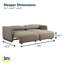 Canapé-lit convertible grand format 86 po Serta Durango-109510238