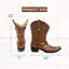 Vase en résine et botte de cowboy