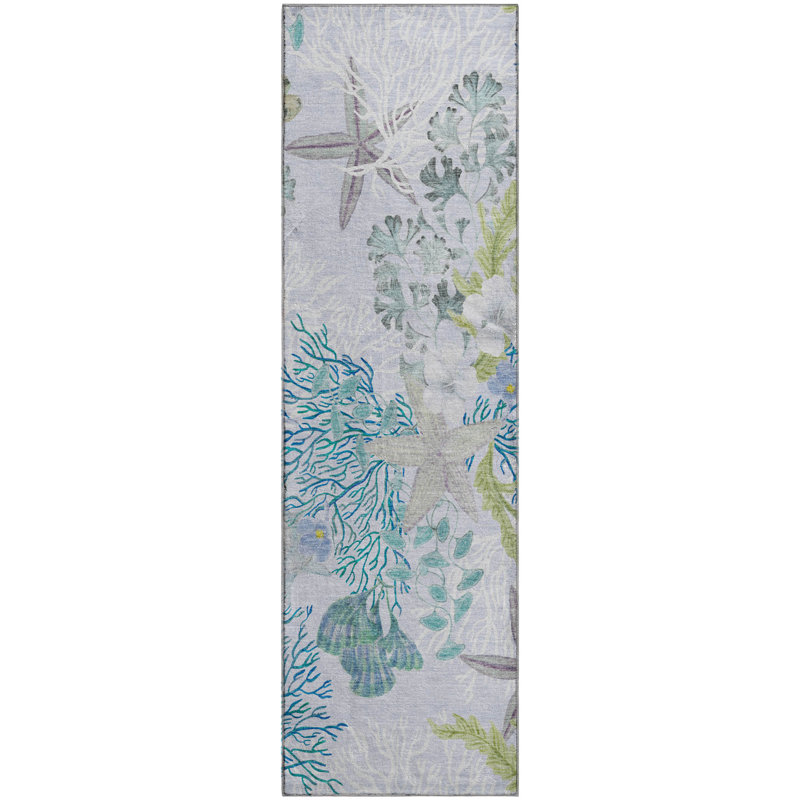 Tapis Cerrito AMF180 lavable à la machine de qualité supérieure, Runner 2'3" x 7'6"