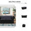Causeuse Chesterfield 72,5 po en cuir de vache capitonné pour salon | Structure en bois massif et design européen-701078528