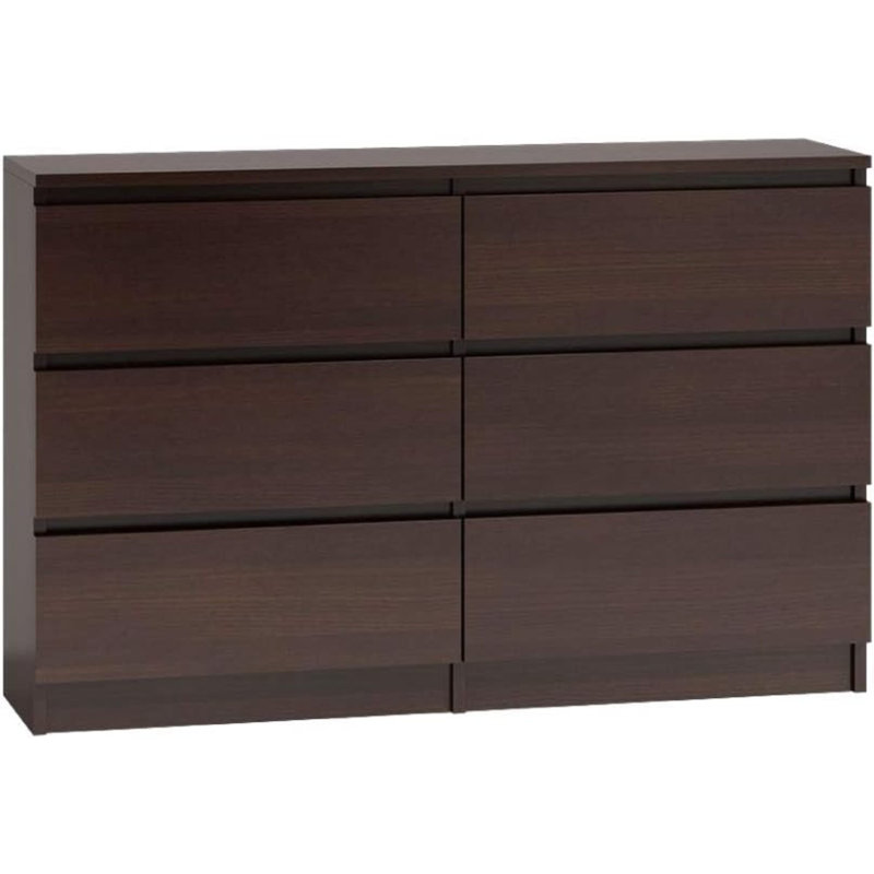 120 cm W Chest of 6 Drawers, Wenge