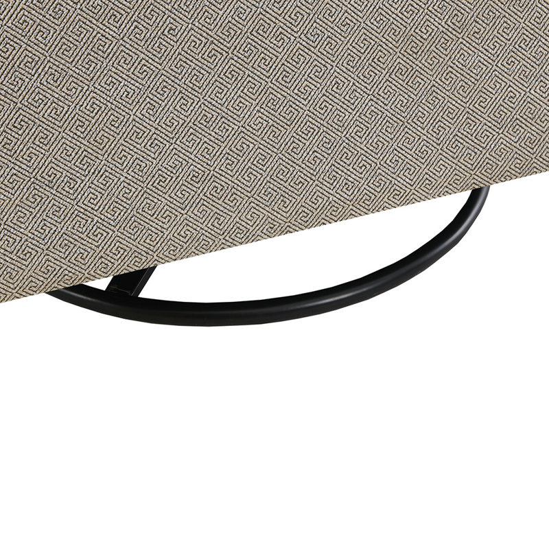 Augustine Upholstered Swivel Armchair, Gray/Taupe