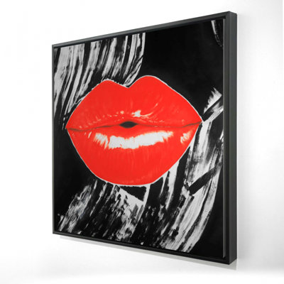 Pouty, lèvres brillantes, reproduction sur toile