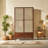 Simple Retro Solid Wood Rattan Wardrobe
