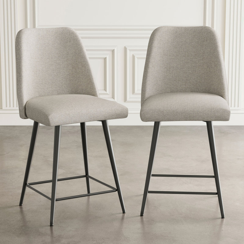 Tabouret de comptoir 25 po Caistance, Beige naturel