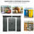 Large 6Ft X 5Ft Outdoor Metal Storage Building With Lockable Sliding Doors - Ideal For Garden Tools 6 Unit & Ground Protection For Lawn-125340227