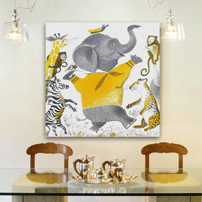 'Wild Animals' Print on Wrapped Canvas
