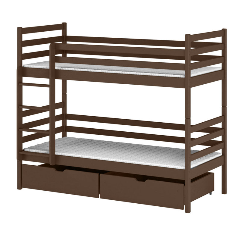 Landis Single (3') Solid Wood Drawers Bed Frame