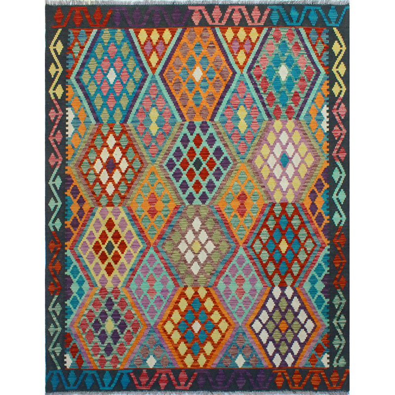 Flatweave Tahu Black Rug