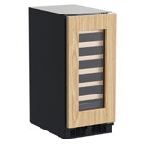 14.88" 24 Bottle Single Zone Built-In Wine Refrigerator with Panel Ready Frame Glass Door