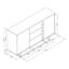 Vintage Loft Industrial Sideboard with Cabinet, Cupboard, and Drawers-1912003015