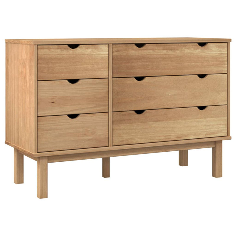 Commode avec tiroirs VidaXL, Brun