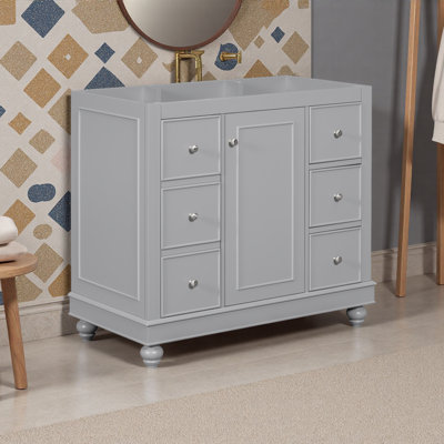 [Cabinet Only] 36" Bathroom Vanity(Sink Not Included)