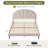  Deeb Tufted Boucle Upholstered Flower Silhouette Headboard Platform Bed-14184635-57386614